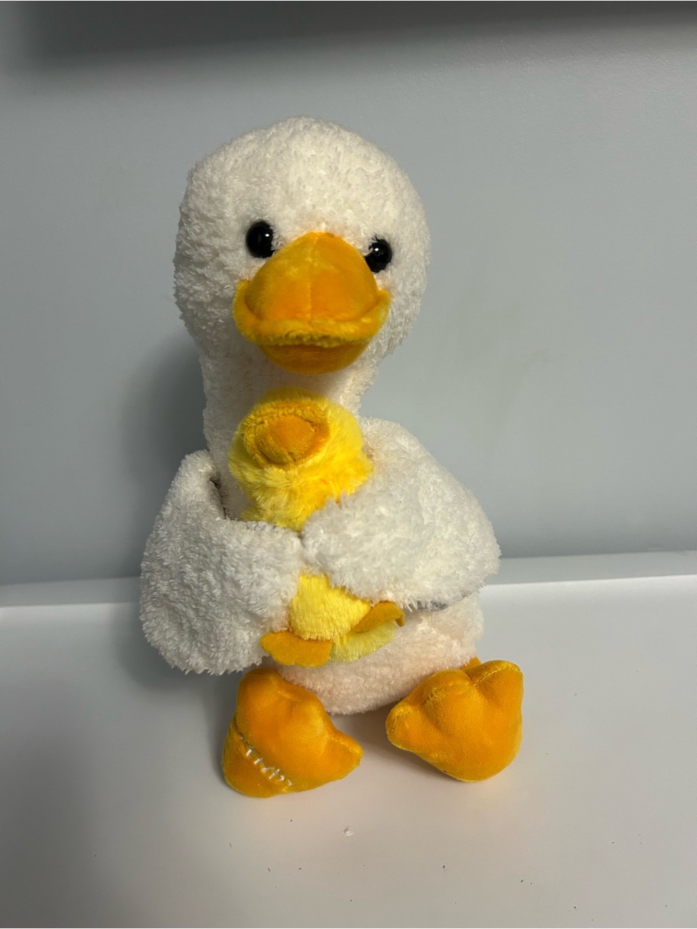 Scentsy Delores White & Yellow Duck Plush with Chick Accent